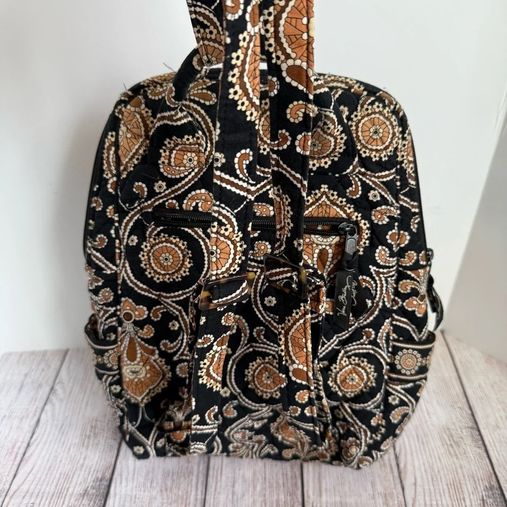 VERA BRADLEY Caffe Latte Mini Quilted Backpack